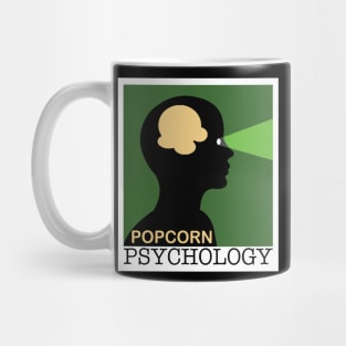 Popcorn Psychology Green Logo Mug